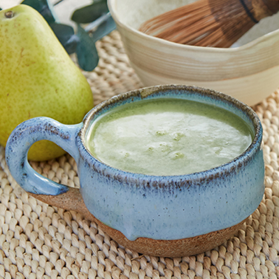 Cinnamon Coconut Almond Matcha Latte