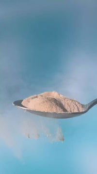 Video making Clevr SuperTea. Add powder to water, froth, pour over ice, and stir.